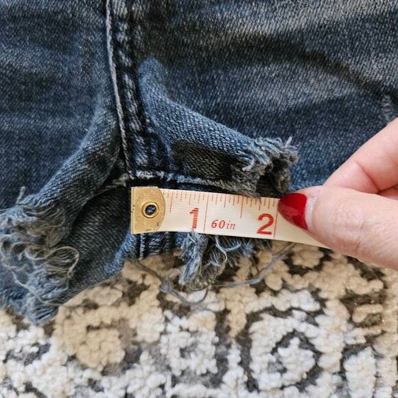 3/$15 Les Halles Cut Off Denim Short Shorts Size 27 - Picture 6 of 6